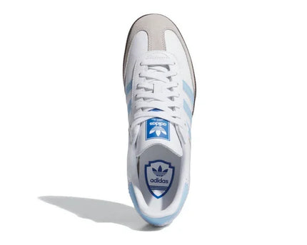 Men's Adidas Samba Cloud White Light Blue Shoes