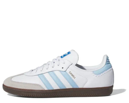 Men's Adidas Samba Cloud White Light Blue Shoes
