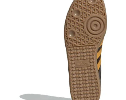 Men's Adidas Samba Dark Brown Yellow Shoes