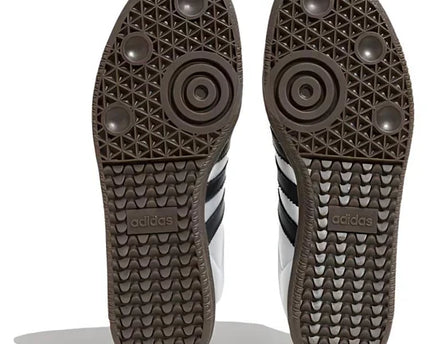Men's Adidas Samba Silver Metallic Black Gum Shoes