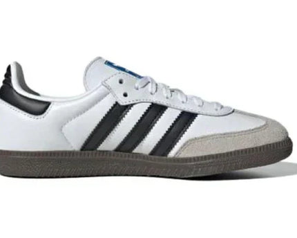 Men's Adidas Samba White Black Gum Shoes