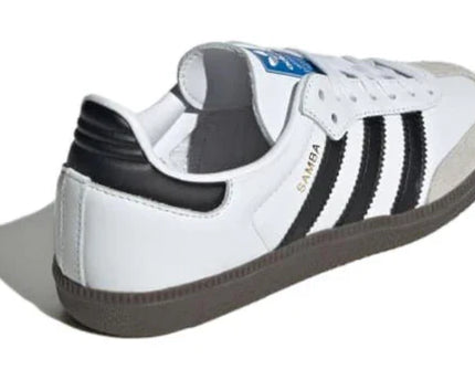 Men's Adidas Samba White Black Gum Shoes