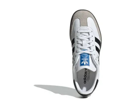 Men's Adidas Samba White Black Gum Shoes