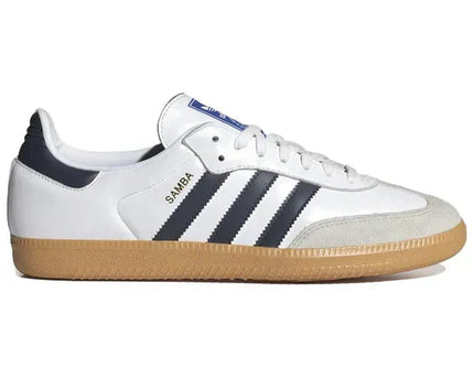 Men's Adidas Samba White Night Indigo Gum Shoes