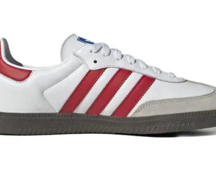 Men's Adidas Samba White Scarlet Shoes