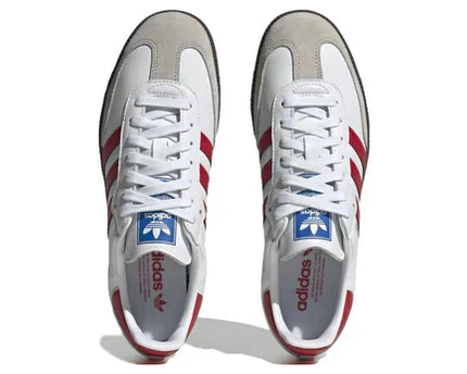 Men's Adidas Samba White Scarlet Shoes