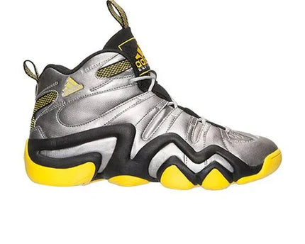 Men's Adidas Crazy 8 Metallic Silver Yellow Black Shoes