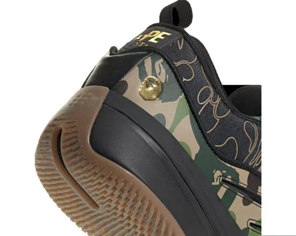 Men's Adidas x A Bathing Ape Dame 9 'Core Black Camo' Shoes
