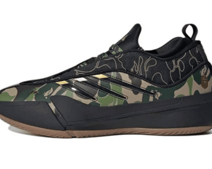 Men's Adidas x A Bathing Ape Dame 9 'Core Black Camo' Shoes