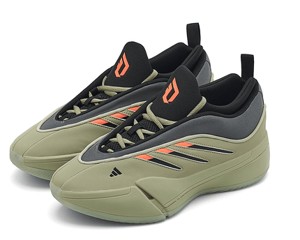 Men's Adidas Dame 9 Green Black Shoes