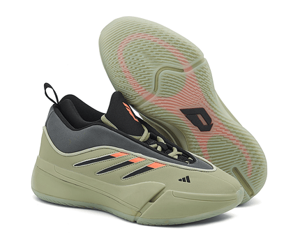Men's Adidas Dame 9 Green Black Shoes