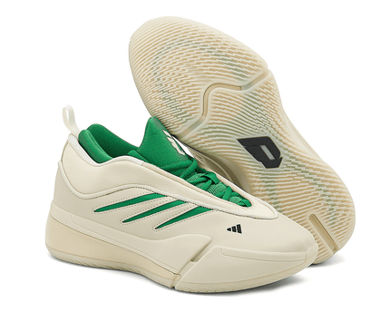 Men's Adidas Dame 9 Grey Green Shoes