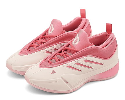 Men's Adidas Dame 9 Grey Pink Shoes