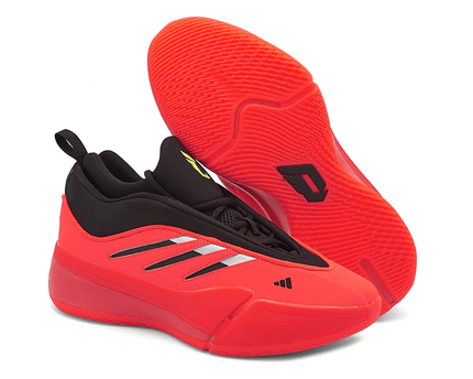Men's Adidas Dame 9 Red Black Shoes