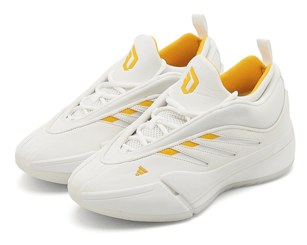 Men's Adidas Dame 9 White Yellow Shoes