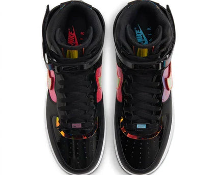 Men's Air Force 1 '07 Black White Bright Crimson Shoes