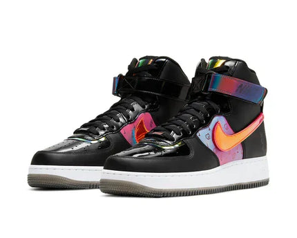 Men's Air Force 1 '07 Black White Bright Crimson Shoes