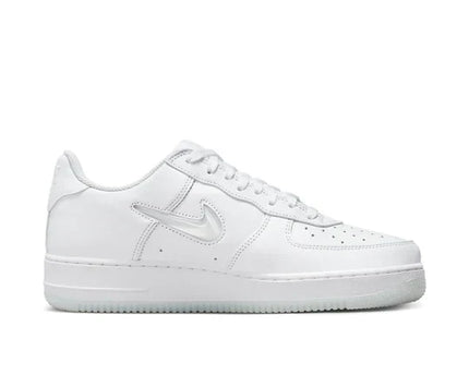 Men's Air Force 1 '07 Color Of The Month Jewel Swoosh Triple White Shoes