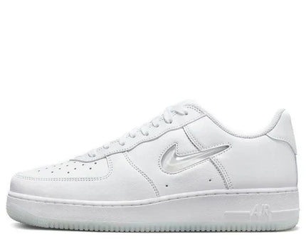 Men's Air Force 1 '07 Color Of The Month Jewel Swoosh Triple White Shoes