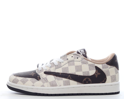 Men's Louis Vuitton x Air Jordan 1 Low Shoes