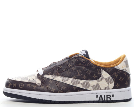 Men's Louis Vuitton x Air Jordan 1 Low Shoes