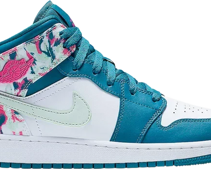 Men's Air Jordan 1 Mid Paint Stroke Shoes