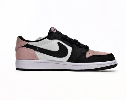 Men's Travis Scott x Air Jordan 1 Low Black Red Shoes