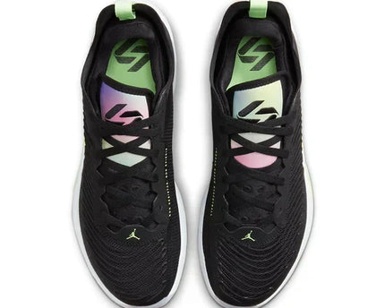 Men's Air Jordan Luka 1 Black Lime Glow Shoes