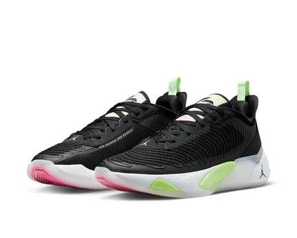 Men's Air Jordan Luka 1 Black Lime Glow Shoes