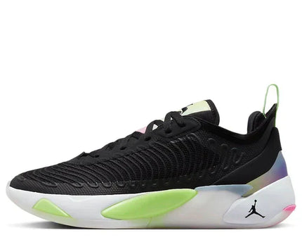 Men's Air Jordan Luka 1 Black Lime Glow Shoes