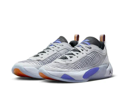 Men's Air Jordan Luka 1 Grey Blue Orange Shoes
