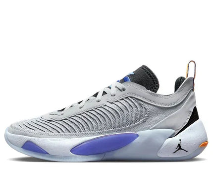 Men's Air Jordan Luka 1 Grey Blue Orange Shoes