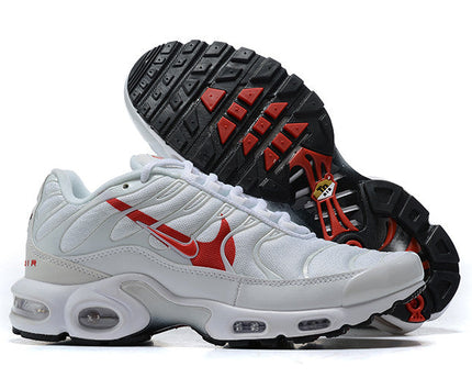 Men's Air Max Plus White Crimson Shoes