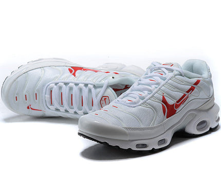 Men's Air Max Plus White Crimson Shoes