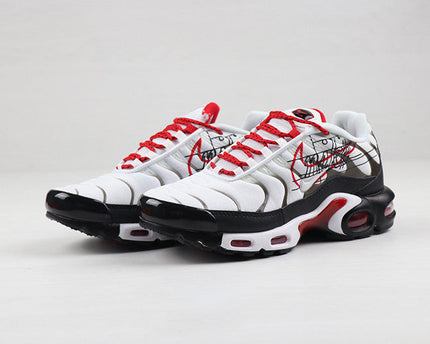 Men's Air Max Plus White Red Shoes