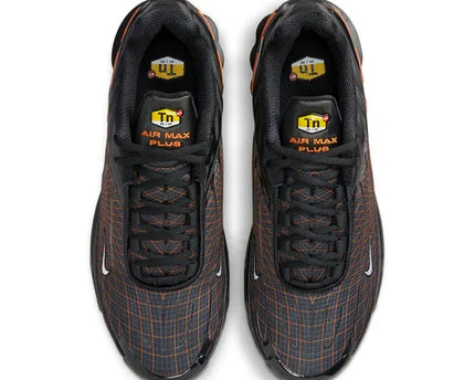Men's Air Max Plus 3 Black Orange Spirograph Shoes