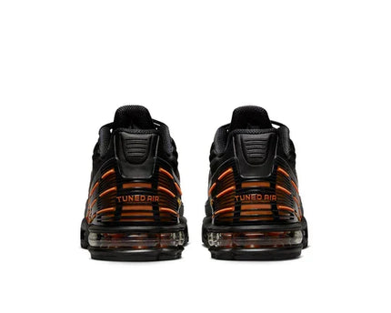 Men's Air Max Plus 3 Black Orange Spirograph Shoes