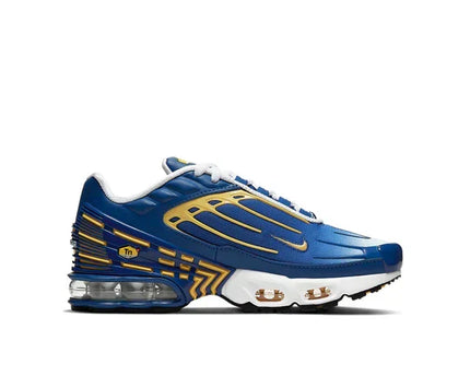 Men's Air Max Plus 3 Deep Royal Topaz Gold Shoes