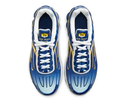 Men's Air Max Plus 3 Deep Royal Topaz Gold Shoes