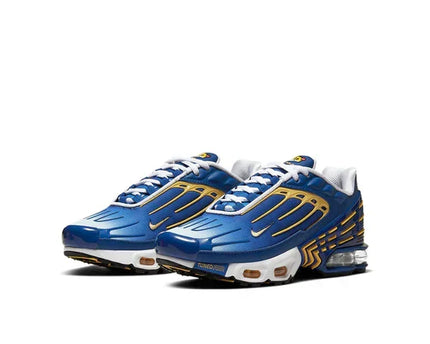 Men's Air Max Plus 3 Deep Royal Topaz Gold Shoes