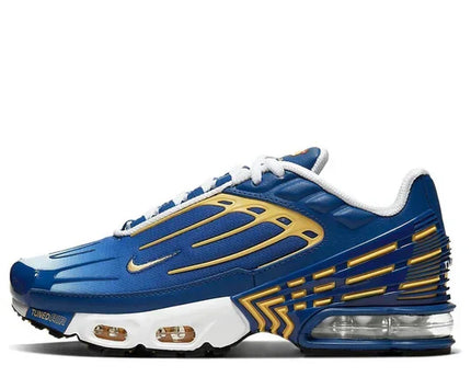Men's Air Max Plus 3 Deep Royal Topaz Gold Shoes
