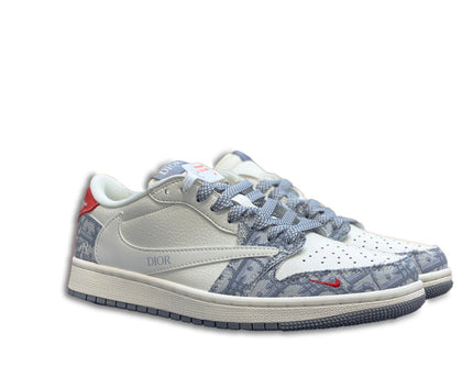 Men's Nike Fragment x Travis Scott x Gucci Air Jordan 1 Low Shoes
