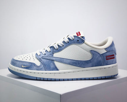 Men's Nike Travis Scott x Fragment Design x Jordan Air Jordan 1 Low OG "Suprememe" Shoes