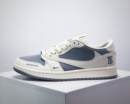 Men's Nike Travis Scott x Fragment Design x Jordan Air Jordan 1 Low OG Burberry Shoes