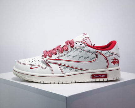 Men's Nike Travis Scott x Fragment Design x Jordan Air Jordan 1 Low OG Suprememe Stussy Shoes