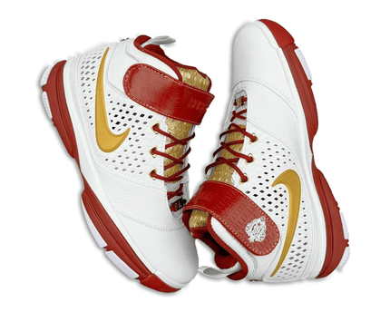 Men's Nike Zoom Kobe 2 White Red Shoes