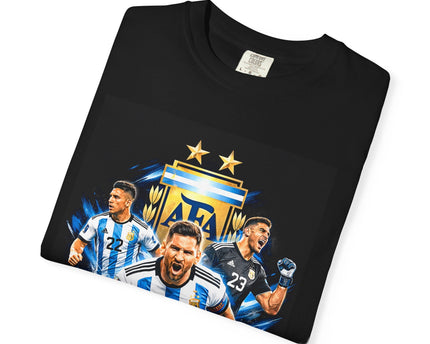 Argentina Soccer Players T-Shirt, 2026 World Cup Back Print, Argentina Flag