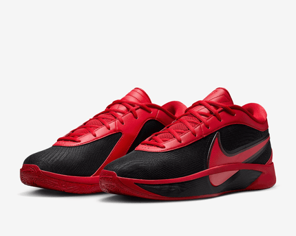 Men's Giannis Freak 6 Black University Red Shoes
