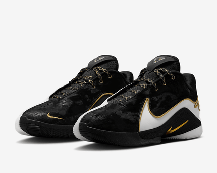 Men's Lebron 22 White Metallic Gold Shoes