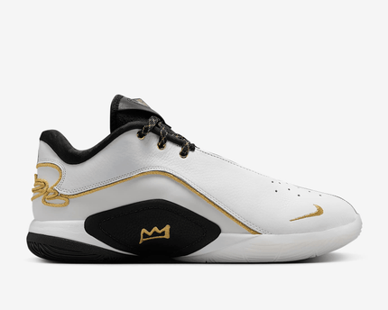 Men's Lebron 22 White Metallic Gold Shoes